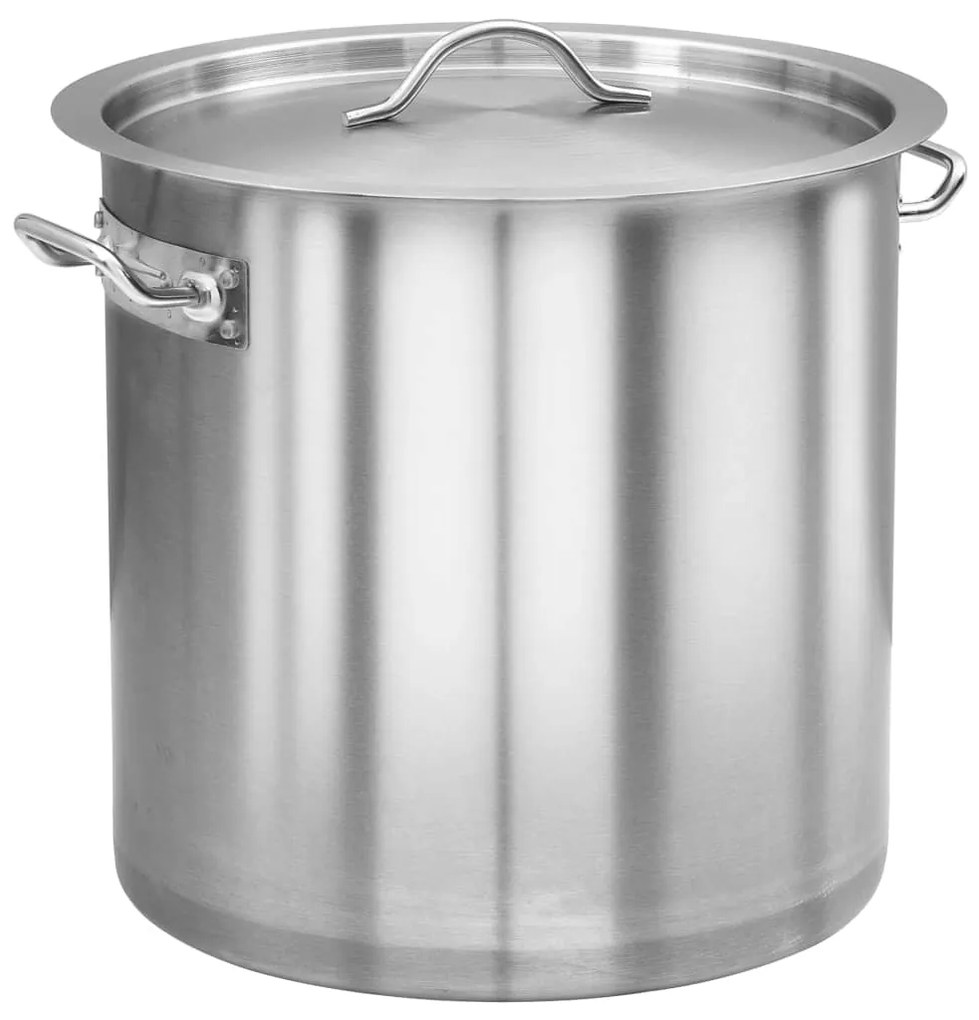 51134 vidaXL Panela 35 L 36x36 cm aço inoxidável