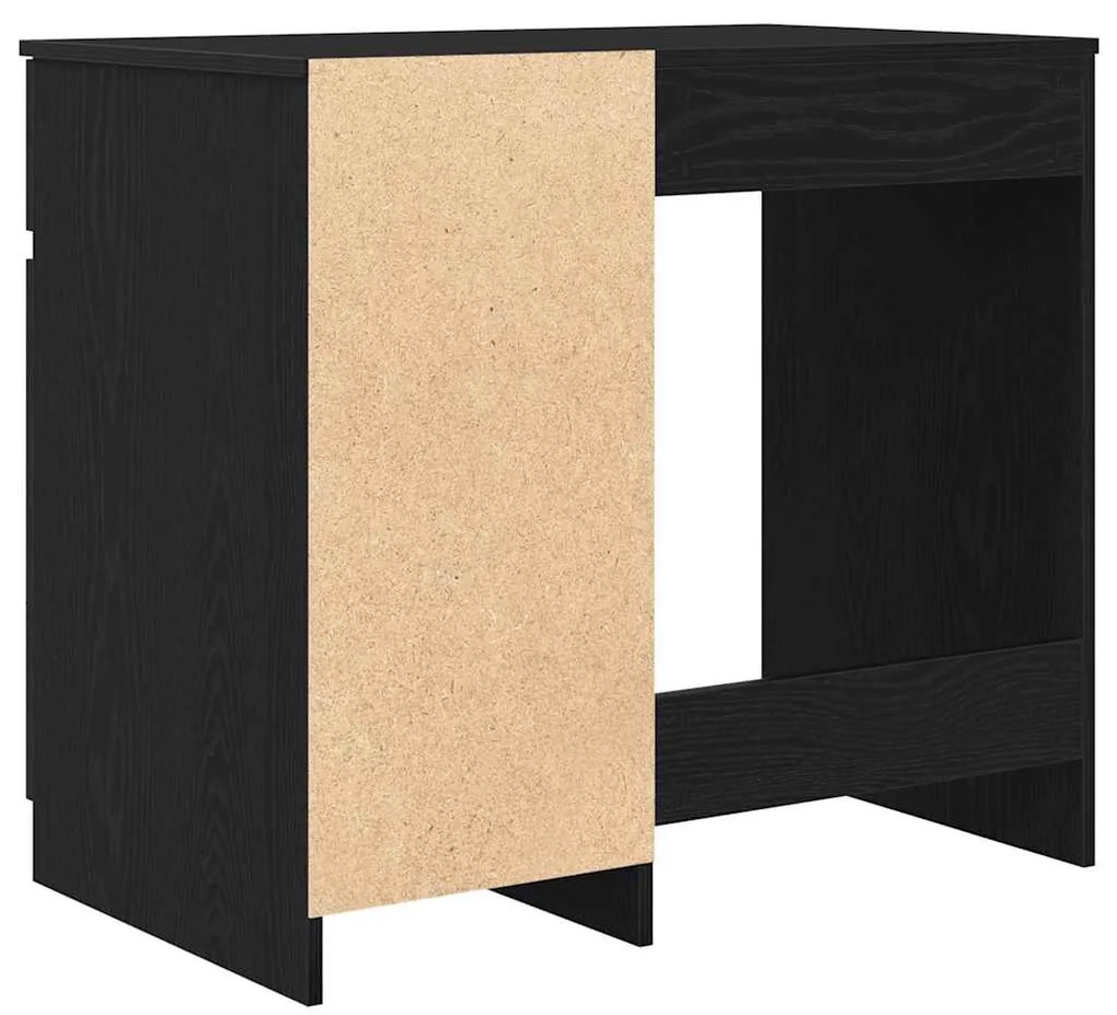 Secretária 86x49x76 cm derivados de madeira cor carvalho preto