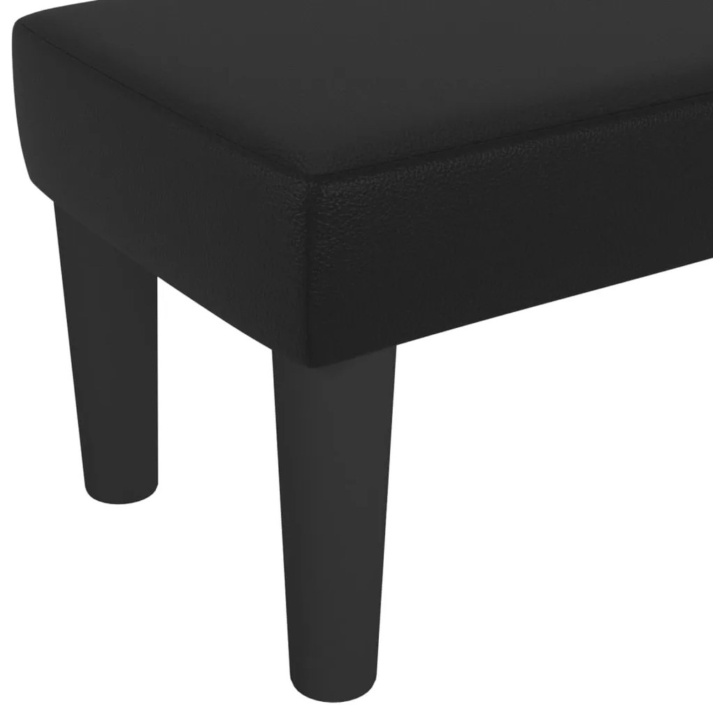 Banco 100x30x30 cm couro artificial preto