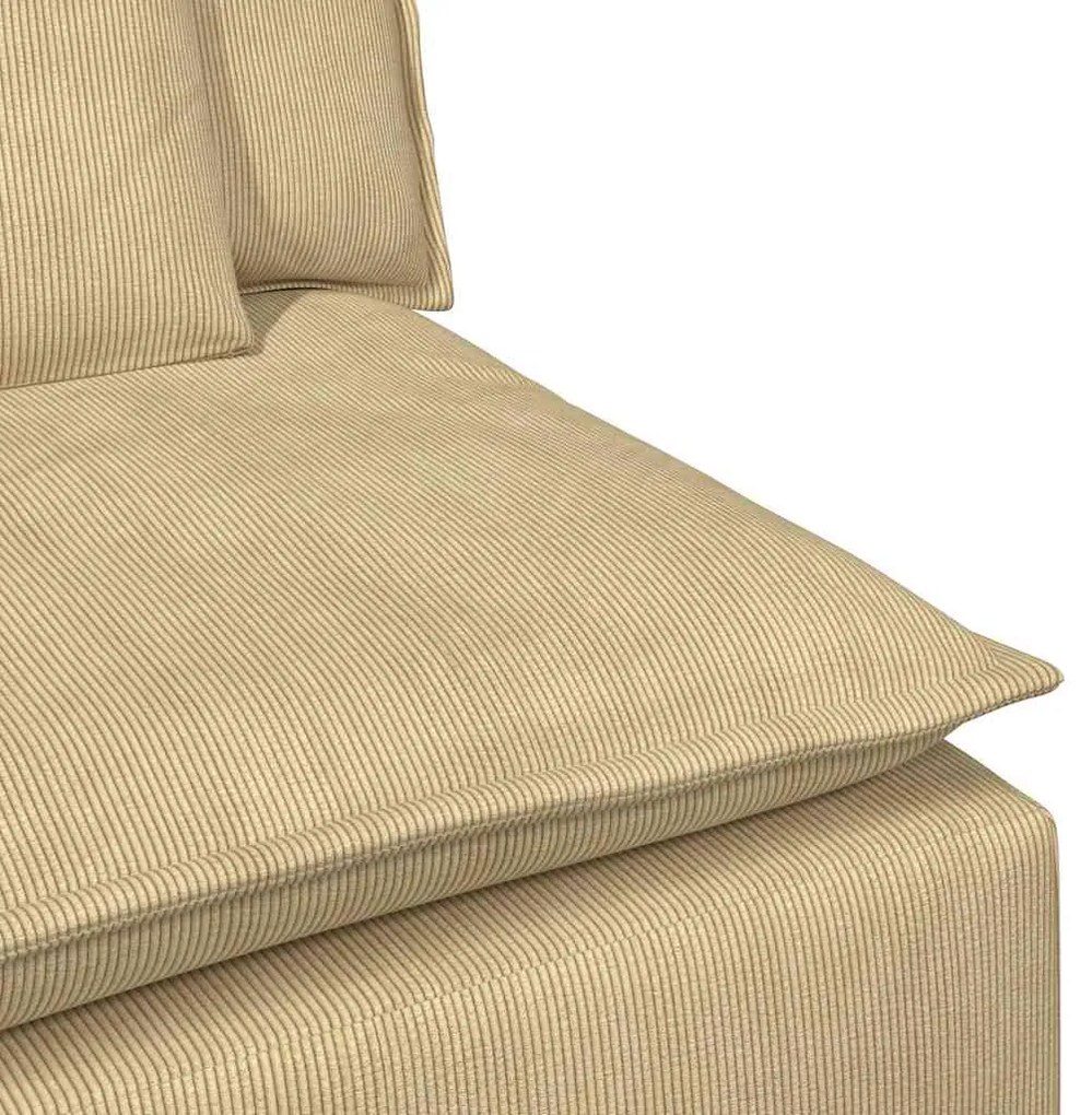 Sofá modular com almofadas verde cinzento