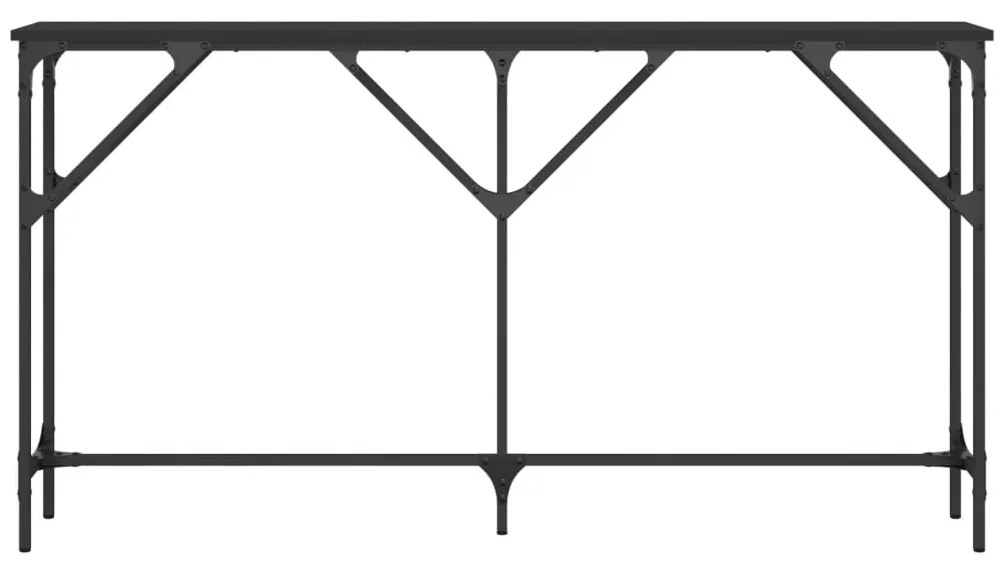 Mesa consola 140x23x75 cm derivados de madeira preto