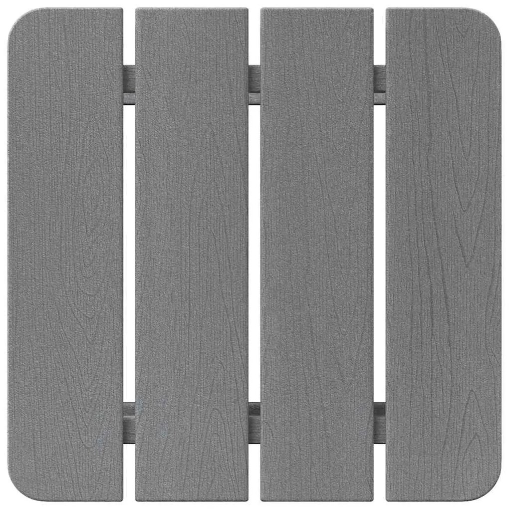 Mesa lateral Adirondack Cinza-claro 38x38x45 cm HDPE