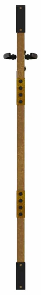 Portão de jardim 85x125 cm aço corten design quadrados