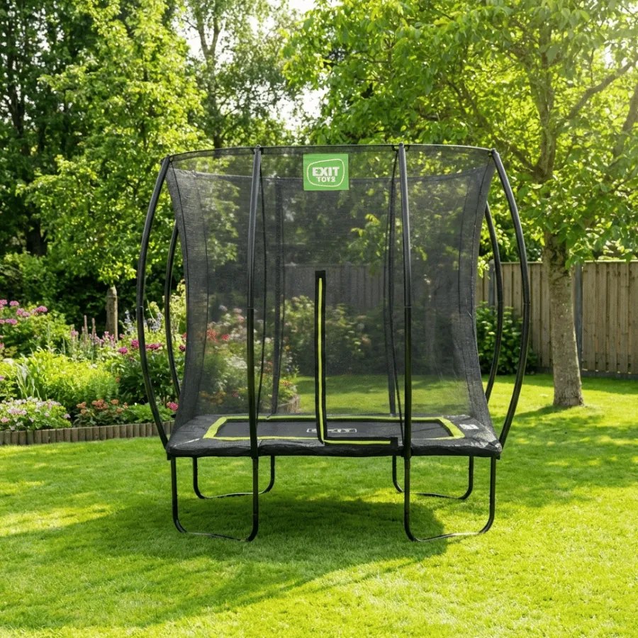 Trampolim retangular Silhouette 153 x 214 cm - preto