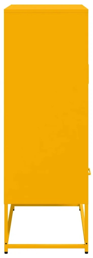 Móvel alto 68x39x111,5 cm aço amarelo mostarda