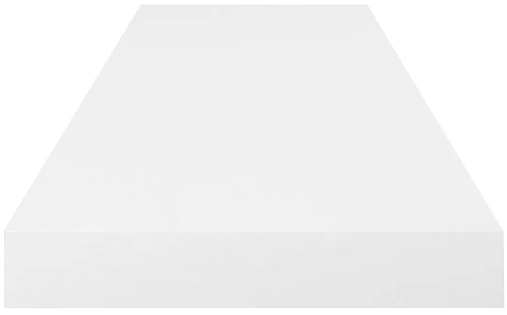 Prateleira de parede suspensa 80x23,5x3,8 cm MDF branco