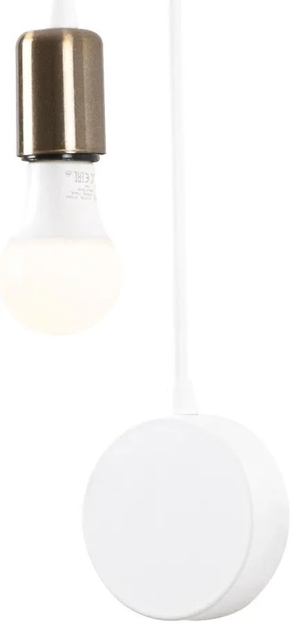 Aplique de Parede Baston – Branco – 10 x 14 cm