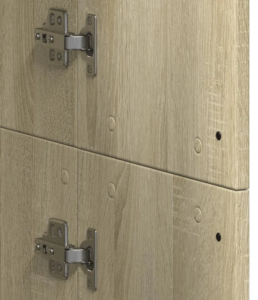 Aparador alto 60x35x180 cm derivados de madeira carvalho sonoma