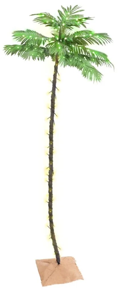 Palmeira c/ 192 luzes LED 300 cm branco quente