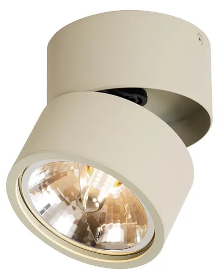 Foco de Teto Moderno Redondo Bege G9 Rotativo e Inclinável - Go Nine