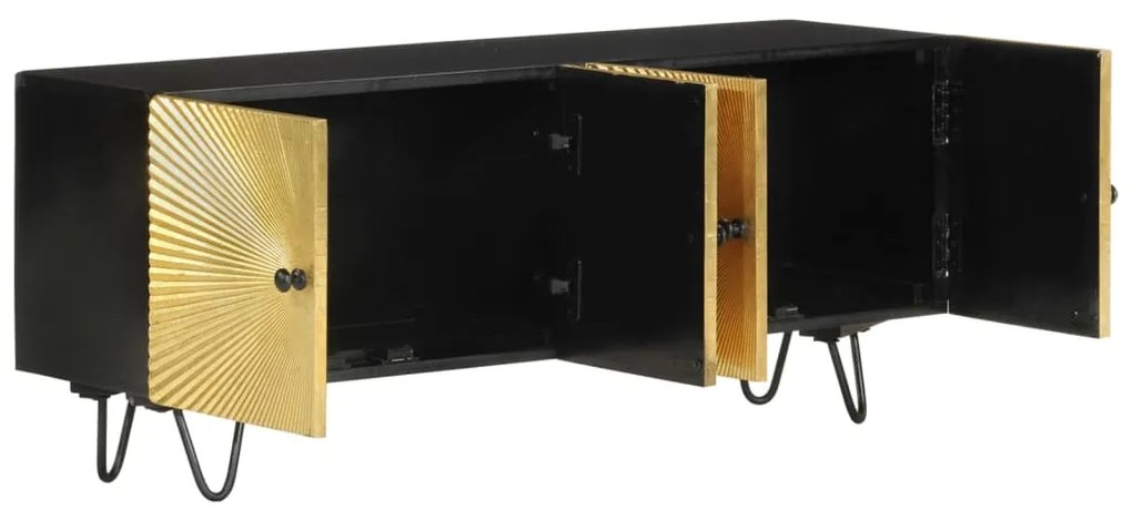 Móvel de TV 110x30x45 cm madeira de mangueira maciça