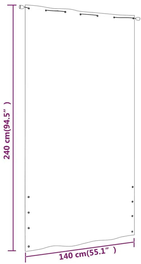 Tela de varanda 140x240 cm tecido oxford castanho