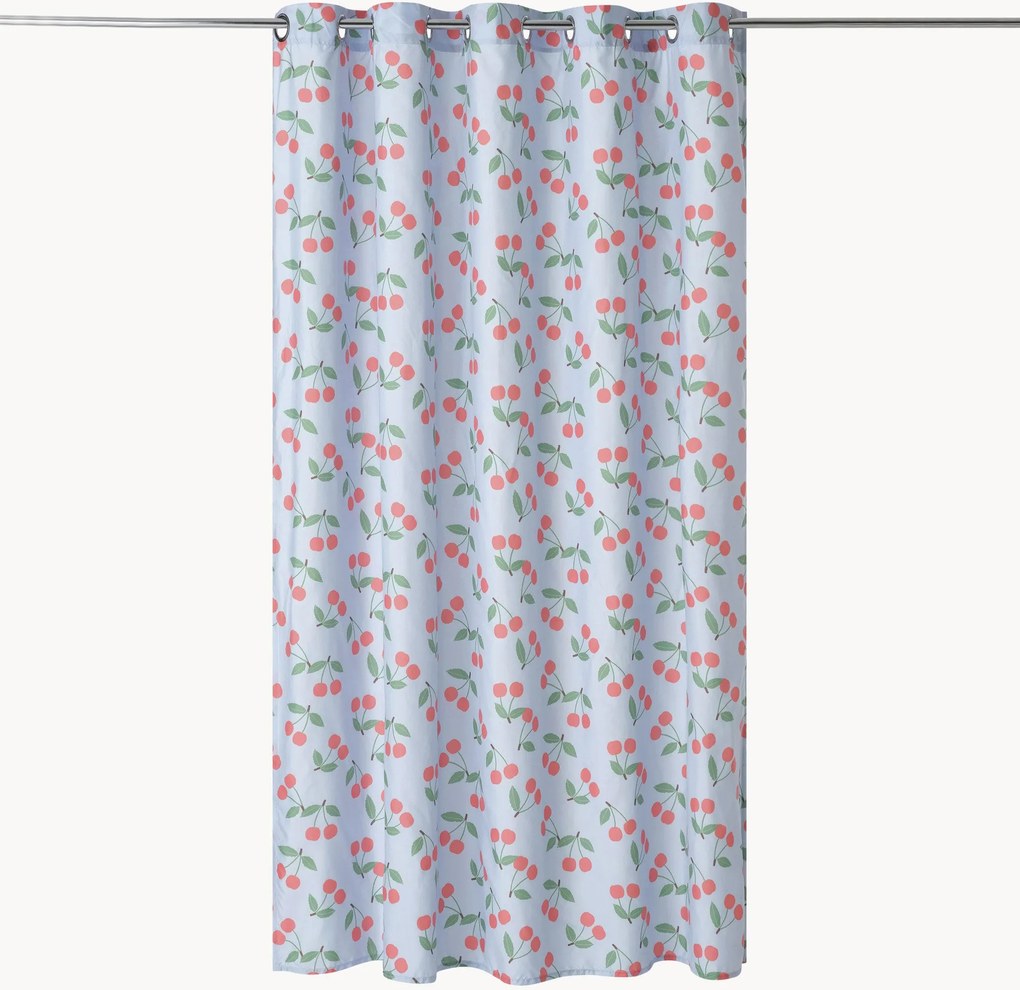 Cortina de duche com padrão resistente à água Cerise