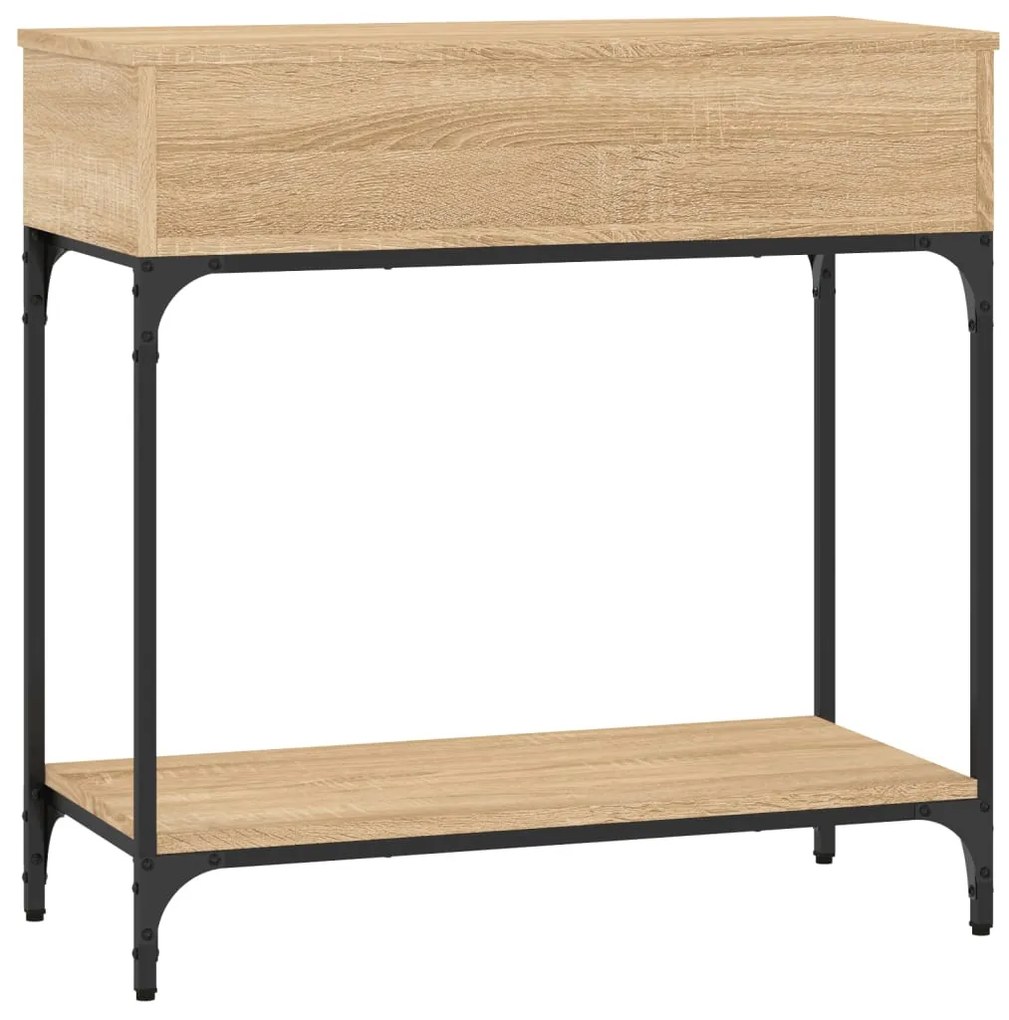 Mesa consola 75x34,5x75 cm derivados de madeira carvalho sonoma