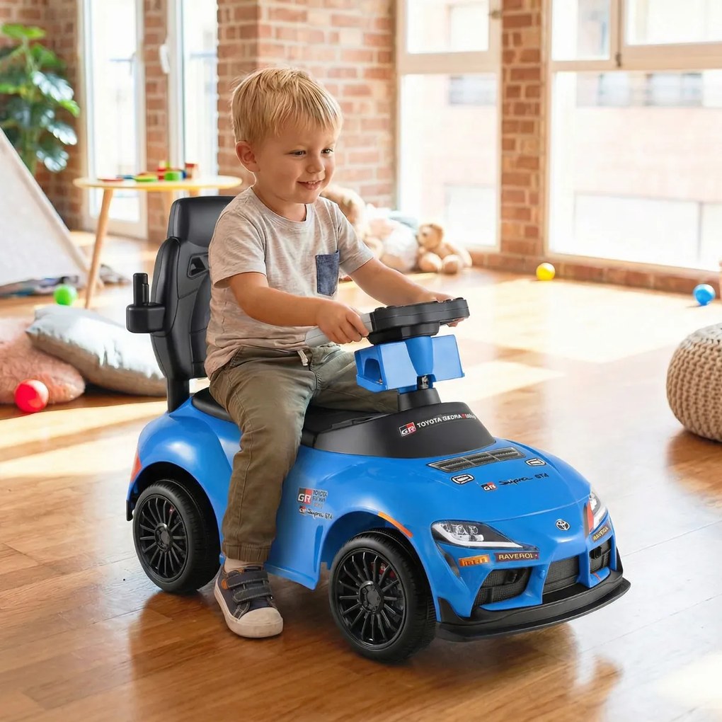 Carro andarilho para bebés, brinquedo andador 3 em 1 com sons e música, com corrimão, alça de empurrar e pedal, capacidade de carga de 20 kg, para ida