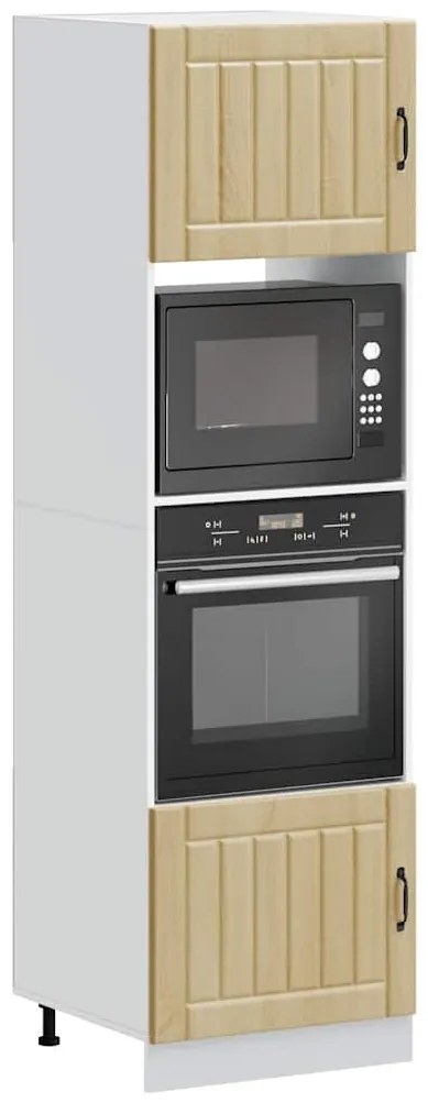 Armários forno 2pcs Kalmar derivados de madeira carvalho sonoma