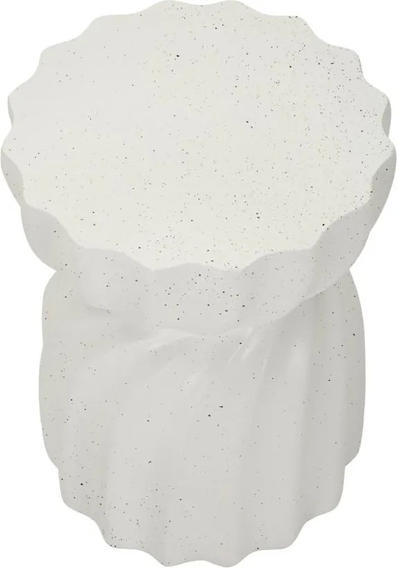 MESA DE APOIO TWISTY Ø 36X47,5 CM CREME