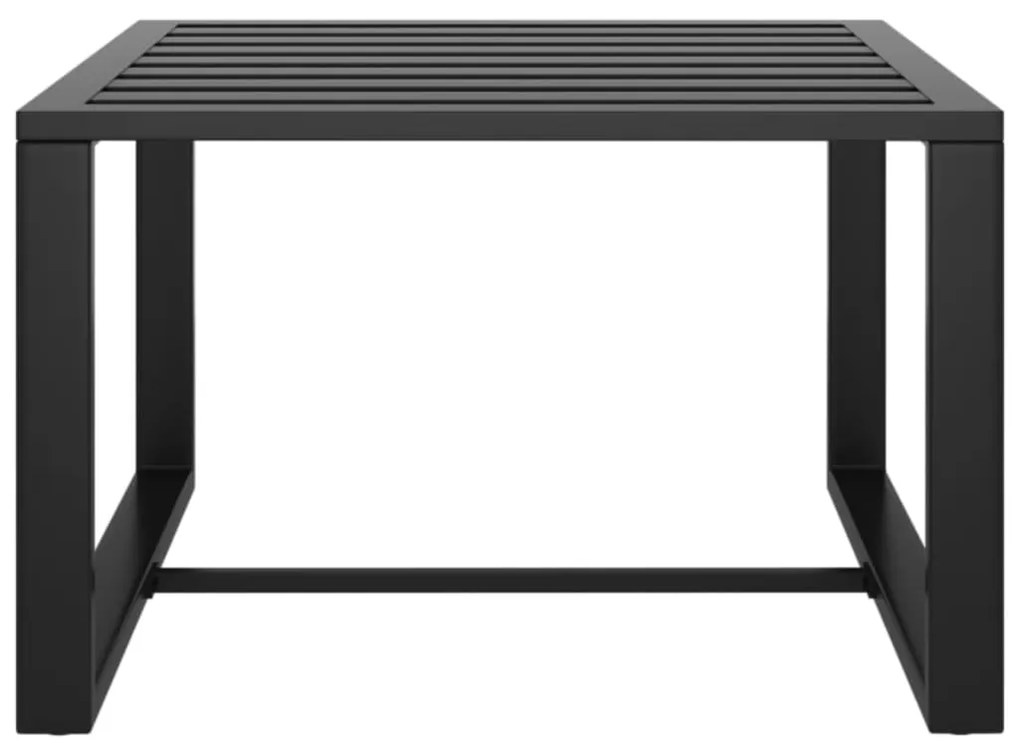 5 pcs conjunto lounge jardim com almofadões alumínio antracite