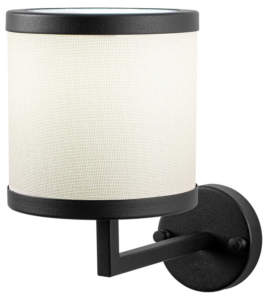 Aplique de Parede Way – Preto e Branco – 18 x 28 x 30 cm