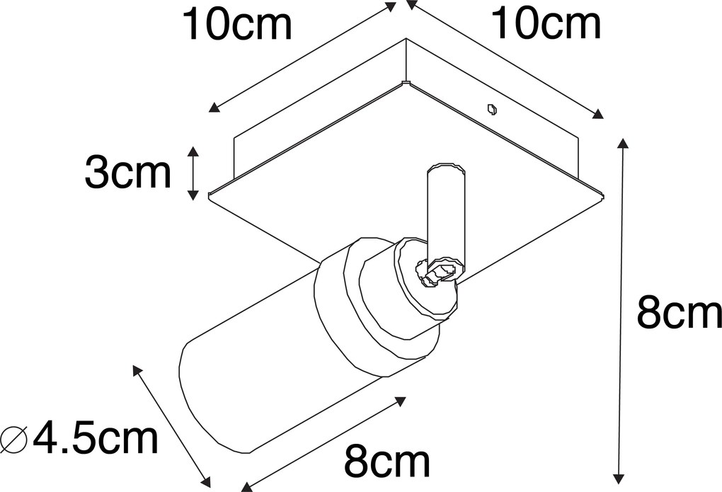 Foco de banheiro moderno latão IP44 - Japie