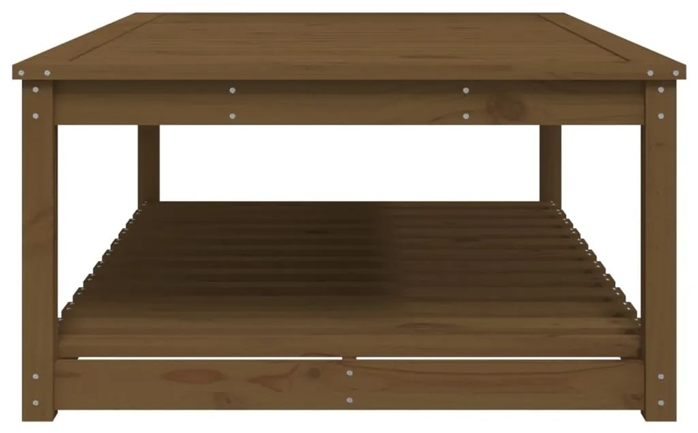 Mesa de jardim 121x82,5x45 cm pinho maciço castanho-mel