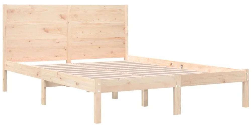 Cama sem colchão 160x200 cm madeira de pinho maciça