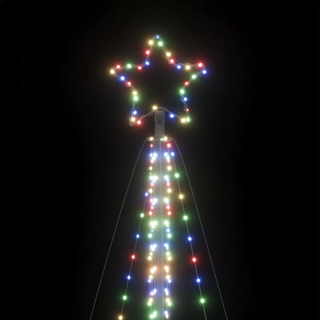 LED Árvore de Natal 789 LEDs Colorido 476 cm