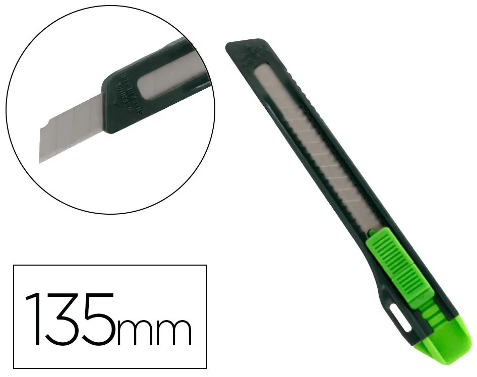 X-Ato q-Connect Estreito de Plastico Lamina de Aco 9 mm de Largura Comprimento 135 mm Blister de 1 Unidade