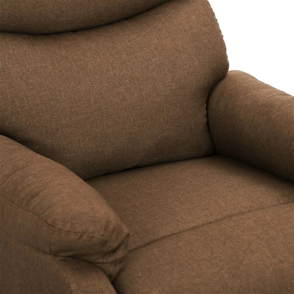 Poltrona de massagens tecido cinzento-acastanhado