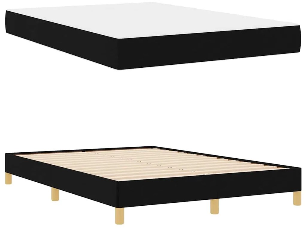 Cama Box Preto, Marrom 140 x 200 cm