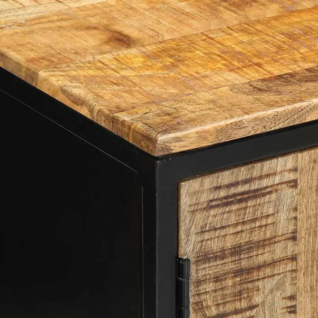 Mesa de Cabeceira 50x30x45 cm Madeira Maciça de Mangueira