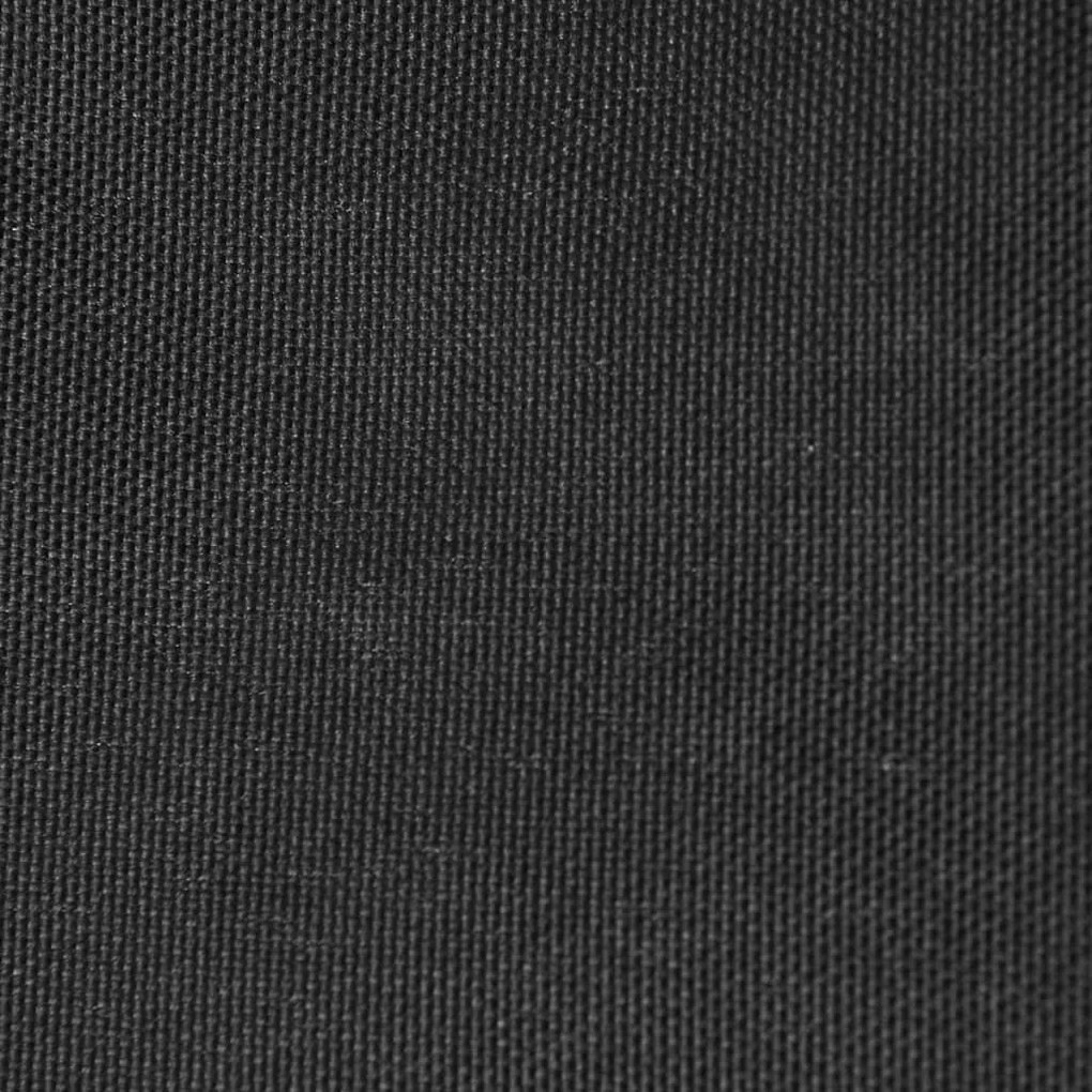 Para-sol estilo vela tecido oxford triangular 5x6x6 m antracite