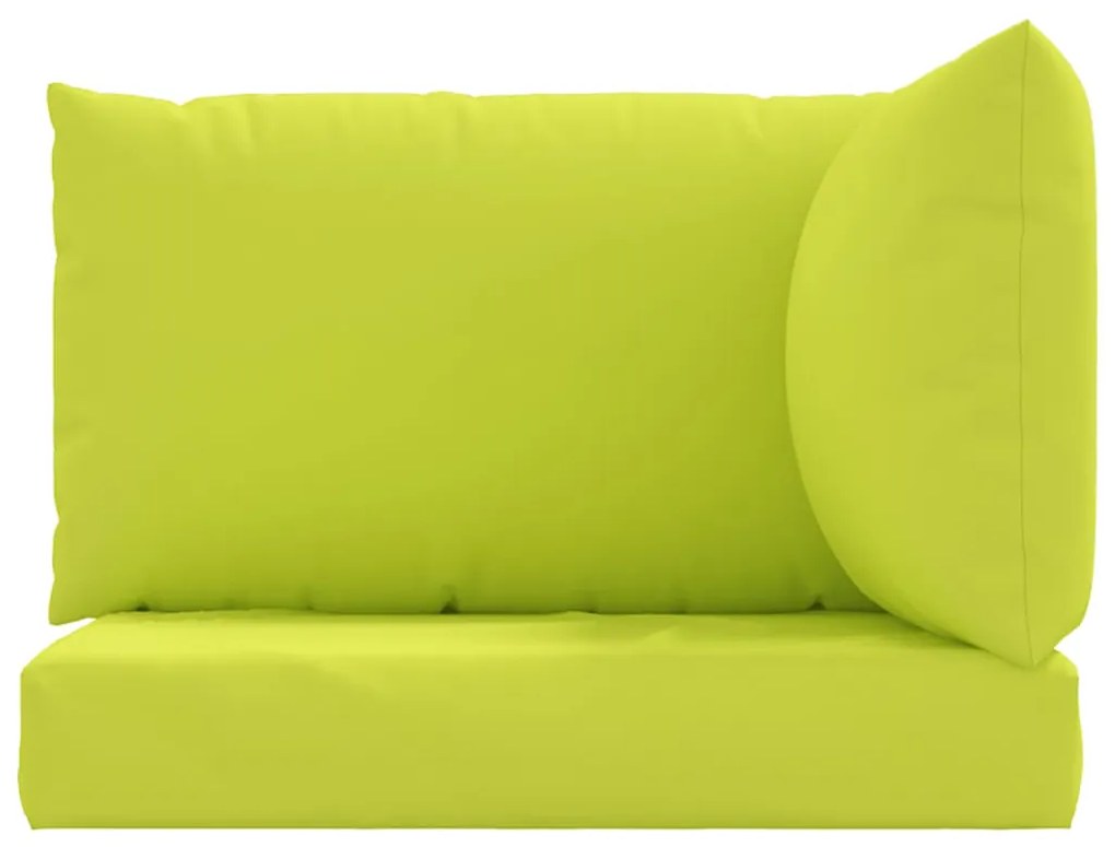 Almofadões p/ móveis paletes 3pcs tecido oxford verde brilhante