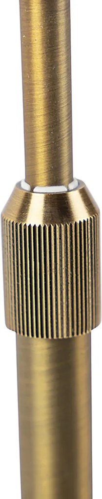 Candeeiro de Mesa Bronze com Abajur de Veludo Verde 35cm - Parte