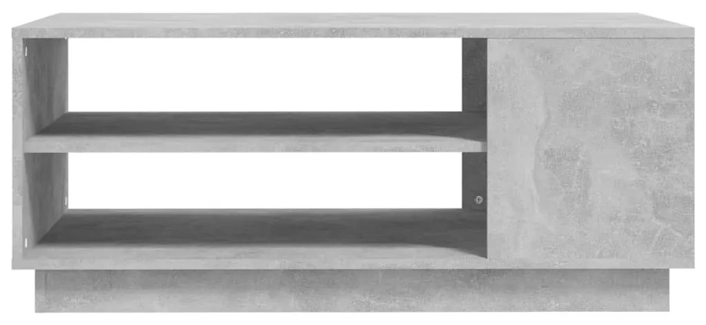 Mesa de centro 102x55x43 cm aglomerado cinzento cimento