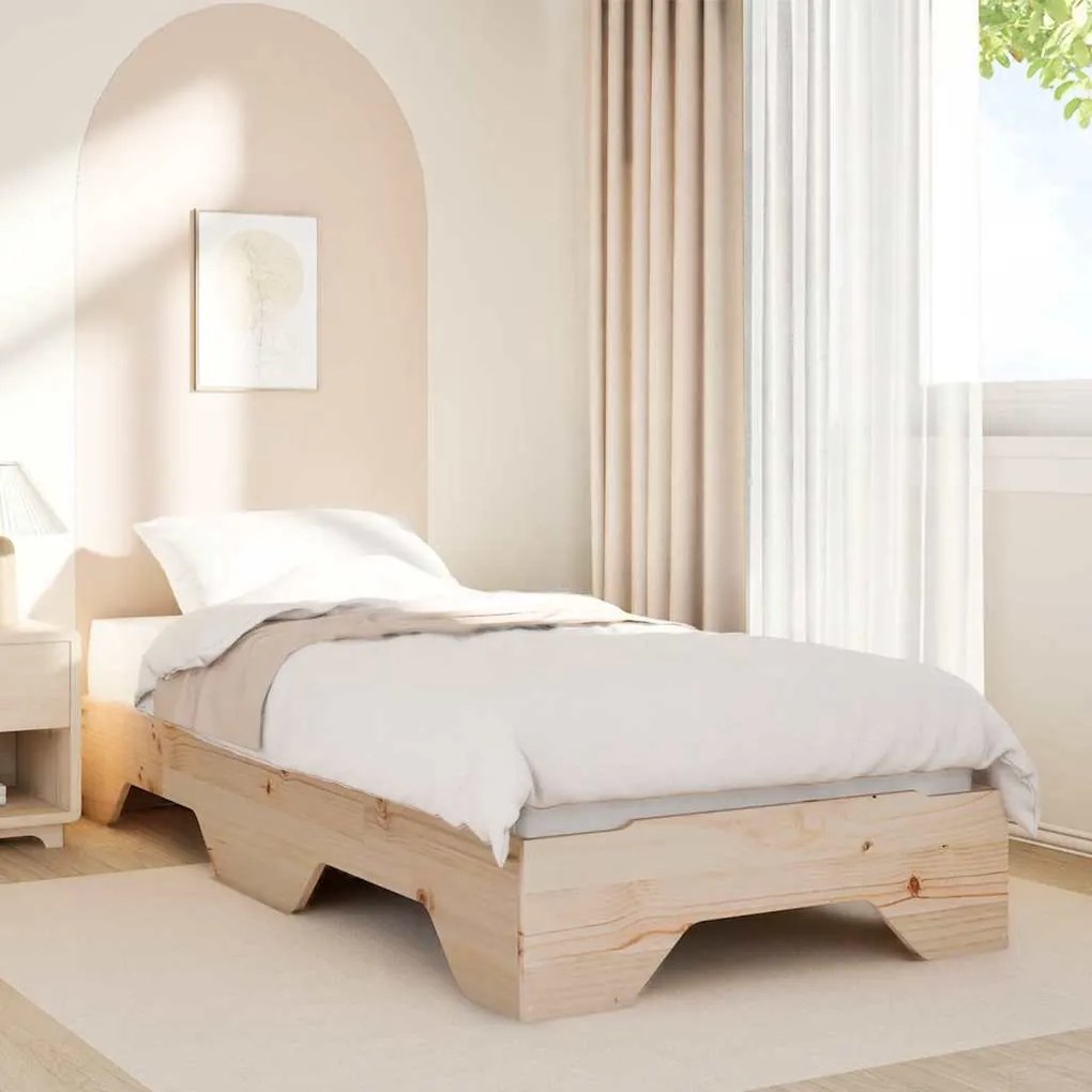 Cama sem colchão empilháveis 90x200 cm madeira maciça