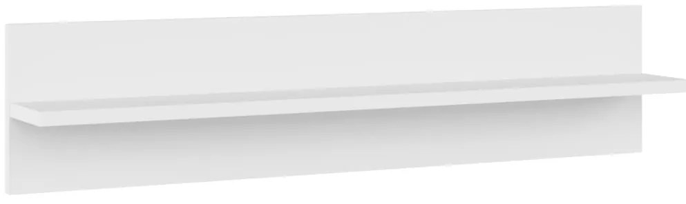 Estantes de parede 2 pcs 80x11,5x18 cm contraplacado branco