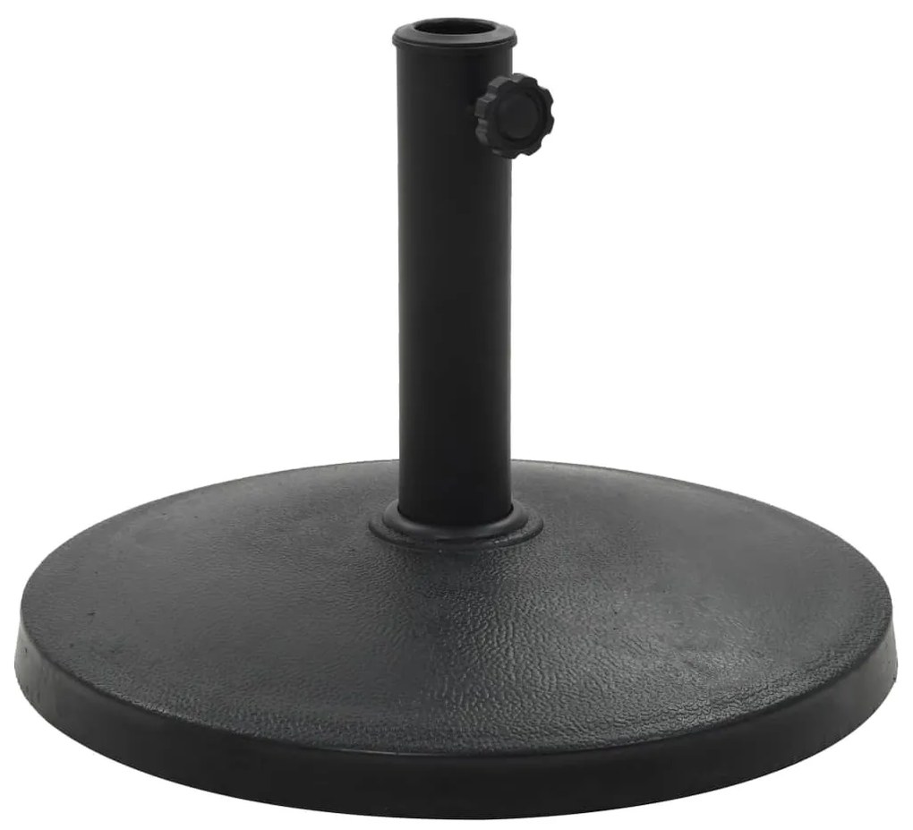 Base de guarda-sol redonda poliresina 10 kg preto