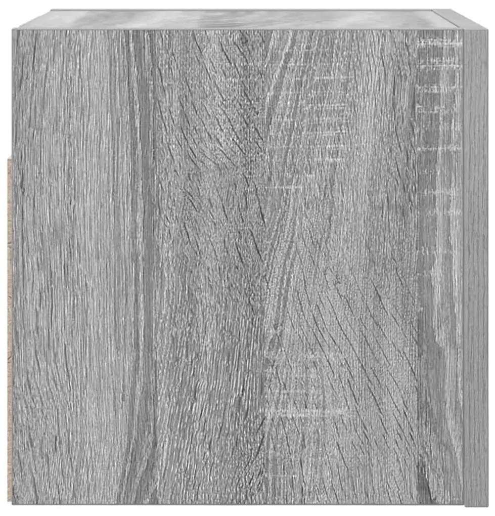 Móvel de TV de parede 30,5x30x30 cm cinzento sonoma