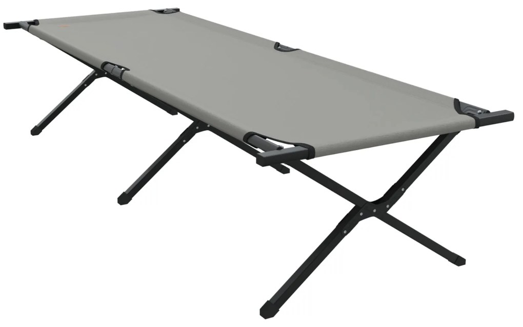 Cama de Sol Dobrável com Bolsa de Transporte Cinza 600D Tecido Oxford