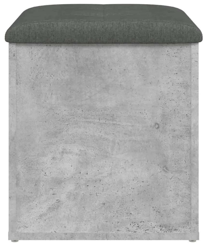 Banco de arrumação 42x42x45cm derivados madeira cinzento sonoma