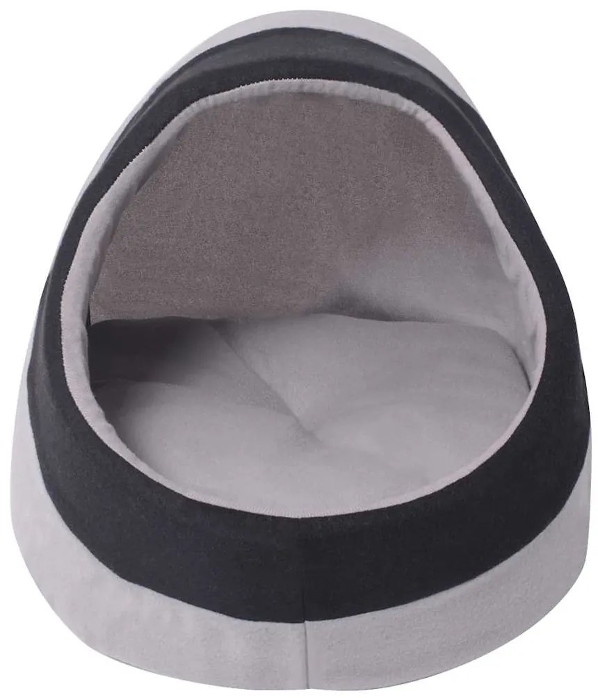 Ninho para gato cinzento e preto L
