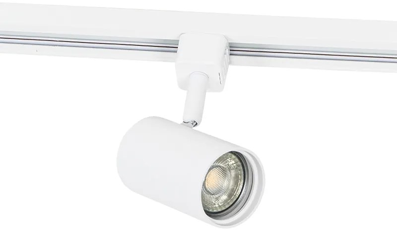 Foco de trilho moderno monofásico branco - Jeana Moderno