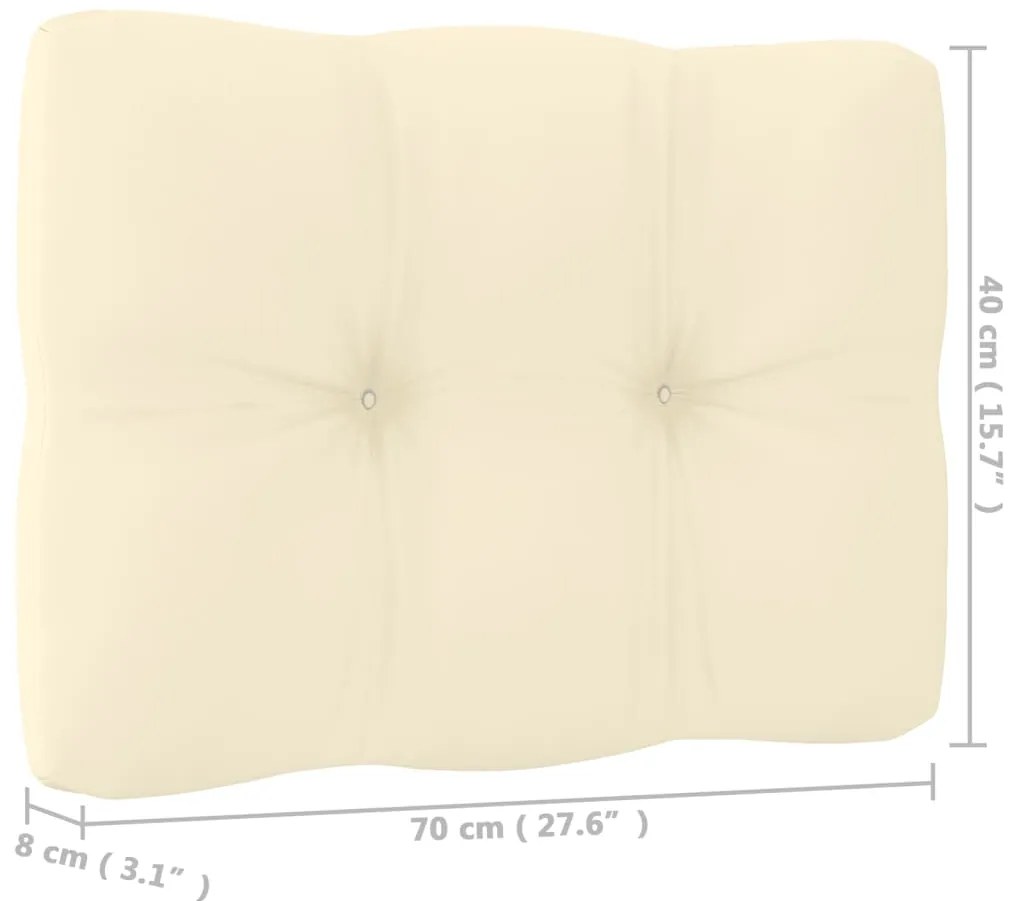 13 pcs conjunto lounge de jardim c/ almofadões pinho maciço