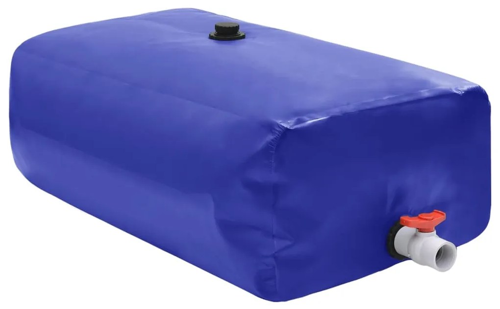 Depósito de água dobrável com torneira 360 L PVC
