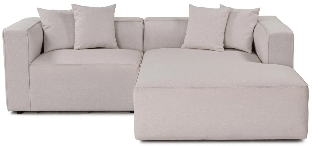 Sofá de Canto Mora – Ecru – 230x69x180 cm