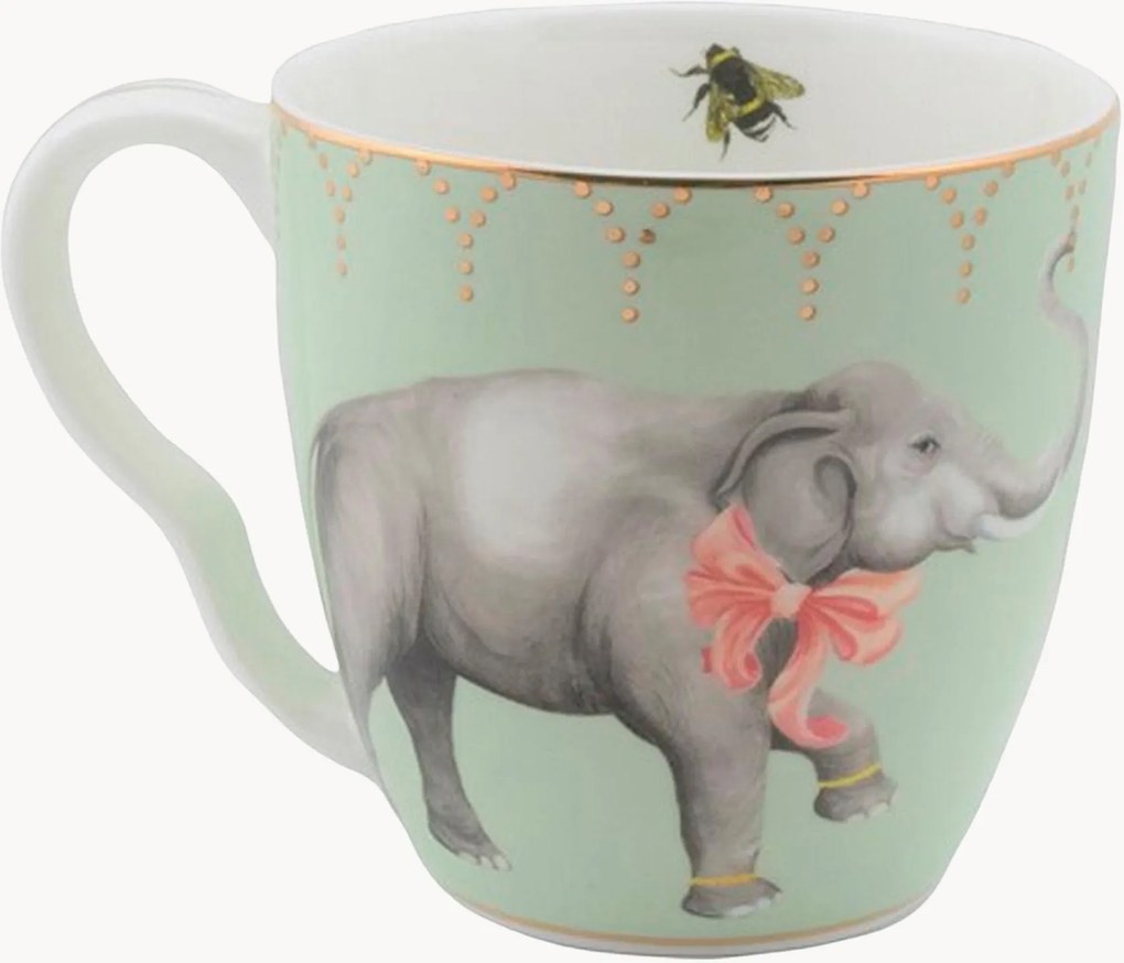 Caneca em porcelana fine bone china Elephant
