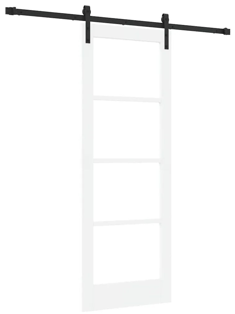 Porta Deslizante com Conjunto de Ferragens 'ORKDAL'Madeira Sólida Bran