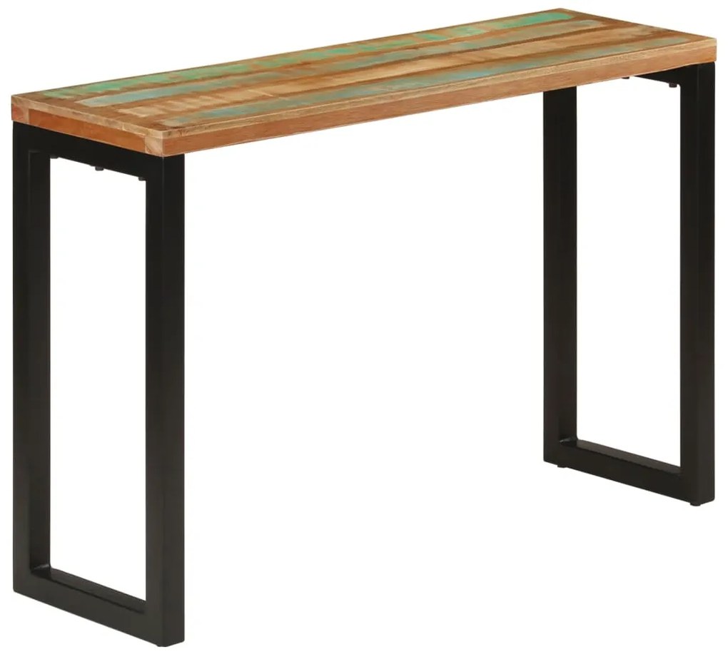 Mesa consola 110x35x75 cm madeira recuperada maciça