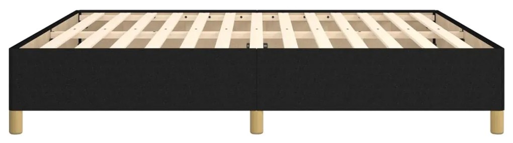 Estrutura de cama sem colchão 180x200 cm tecido preto